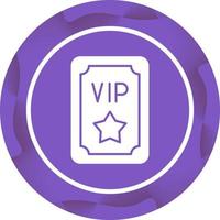 icono de vector de pase vip