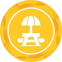 Picnic Table Vector Icon