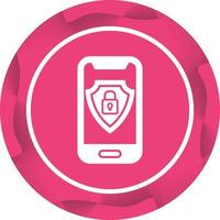 Mobile Security Vector Icon