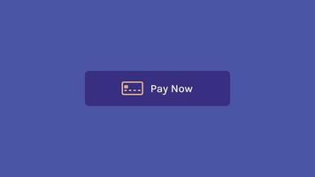 Pay now button and e commerce payment online concept flat vector illustration.