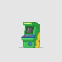 arcade console in pixel art style vector