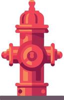 red fire hydrant object vector