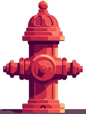red fire hydrant object