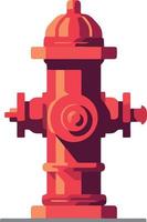 red fire hydrant object vector