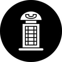 Phone Booth Vector Icon Design