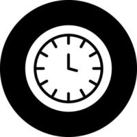 Wall Clock Vector Icon Design