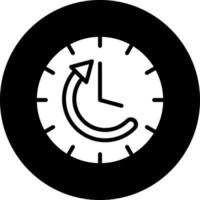 diseño de icono de vector de bucle de tiempo