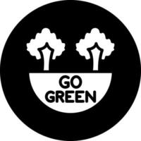 Go Green Vector Icon Design