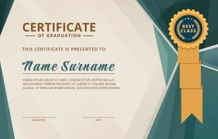 Education Certificate Template vector