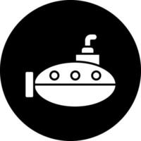 Submarine Vector Icon Design