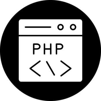 php codificación vector icono diseño