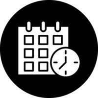 diseño de icono de vector de horario