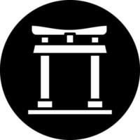 diseño de icono de vector de puerta torii