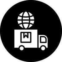 Global Delivery Vector Icon Design
