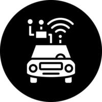 Smart Car Vector Icon Design