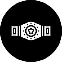 Champion Belt Vector Icon Design