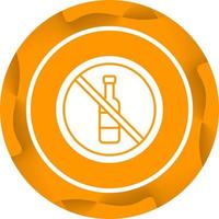 No Alcohol Vector Icon