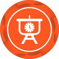 Time Manage Presentation Vector Icon