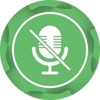 Microphone Mute Vector Icon