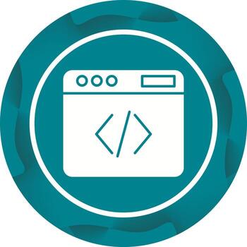 icono de vector de código