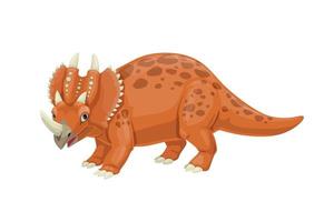 dibujos animados centrosaurio dinosaurio cómico personaje vector