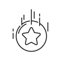 Loyalty star icon. Bonus points. Discount program vector