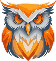 hibou animal logo macot png