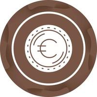 icono de vector de moneda euro