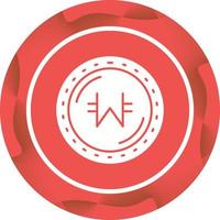Won Currency Vector Icon