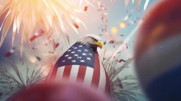 USA celebrating holiday background. Illustration photo