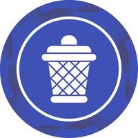 icono de vector de cubo de basura