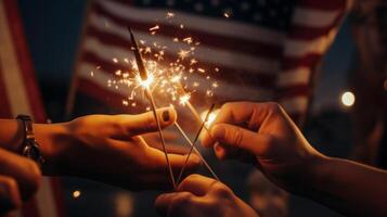 USA celebrating holiday background. Illustration photo