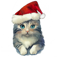 Navidad linda gatos ai generativo png