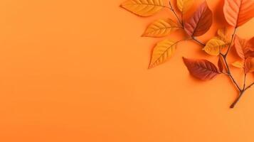 Autumn background with falling leaves. Illustration photo