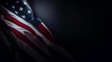 USA flag background. Illustration photo