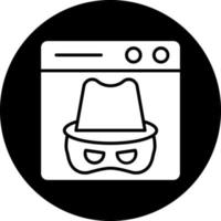 Dark Web Vector Icon Design