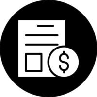 Bill Vector Icon Design