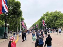 London in the Uk in June 2022. People celebrating the Queens Platinum Jubilee photo