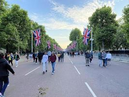 London in the Uk in June 2022. People celebrating the Queens Platinum Jubilee photo