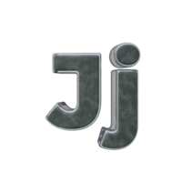 Brief j 3d machen transparent Hintergrund png