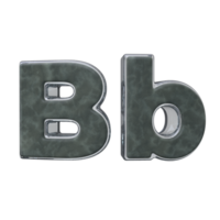 carta b 3d render transparente fundo png