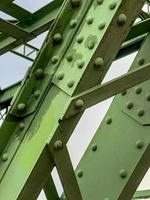 detalle de maria valeria puente terminado Danubio, conectando el eslovaco shturovo con el húngaro ostrihom foto