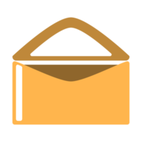 mail icoon in vlak stijl. e-mail knop ontwerp. internet adres teken. kleurrijk PNG illustratie.