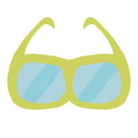 Sunglasses. Hand drawn doodle style. summer equipment png