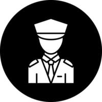 Security Guard Vector Icon Design