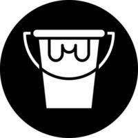 Paint Bucket Vector Icon Design