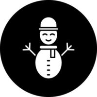 diseño de icono de vector de muñeco de nieve