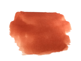 vattenfärg borsta hand dragen på papper röd brun abstrakt. png. png