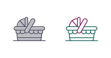 Basket Unique Vector Icon