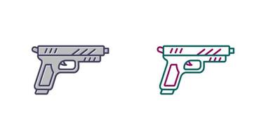 Pistol Unique Vector Icon